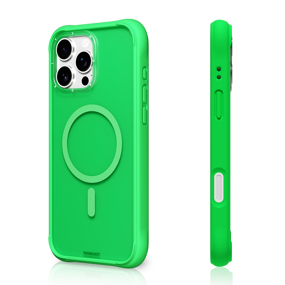 iPhone 16 Pro Uyumlu Kılıf M-safe Şarj Özellikli Youngkit Macaroon Serisi Kapak