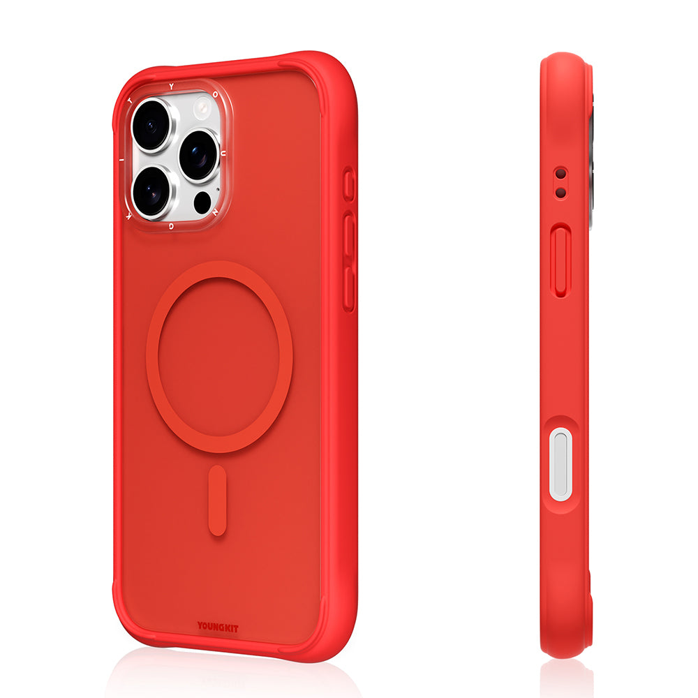 iPhone 16 Pro Uyumlu Kılıf M-safe Şarj Özellikli Youngkit Macaroon Serisi Kapak