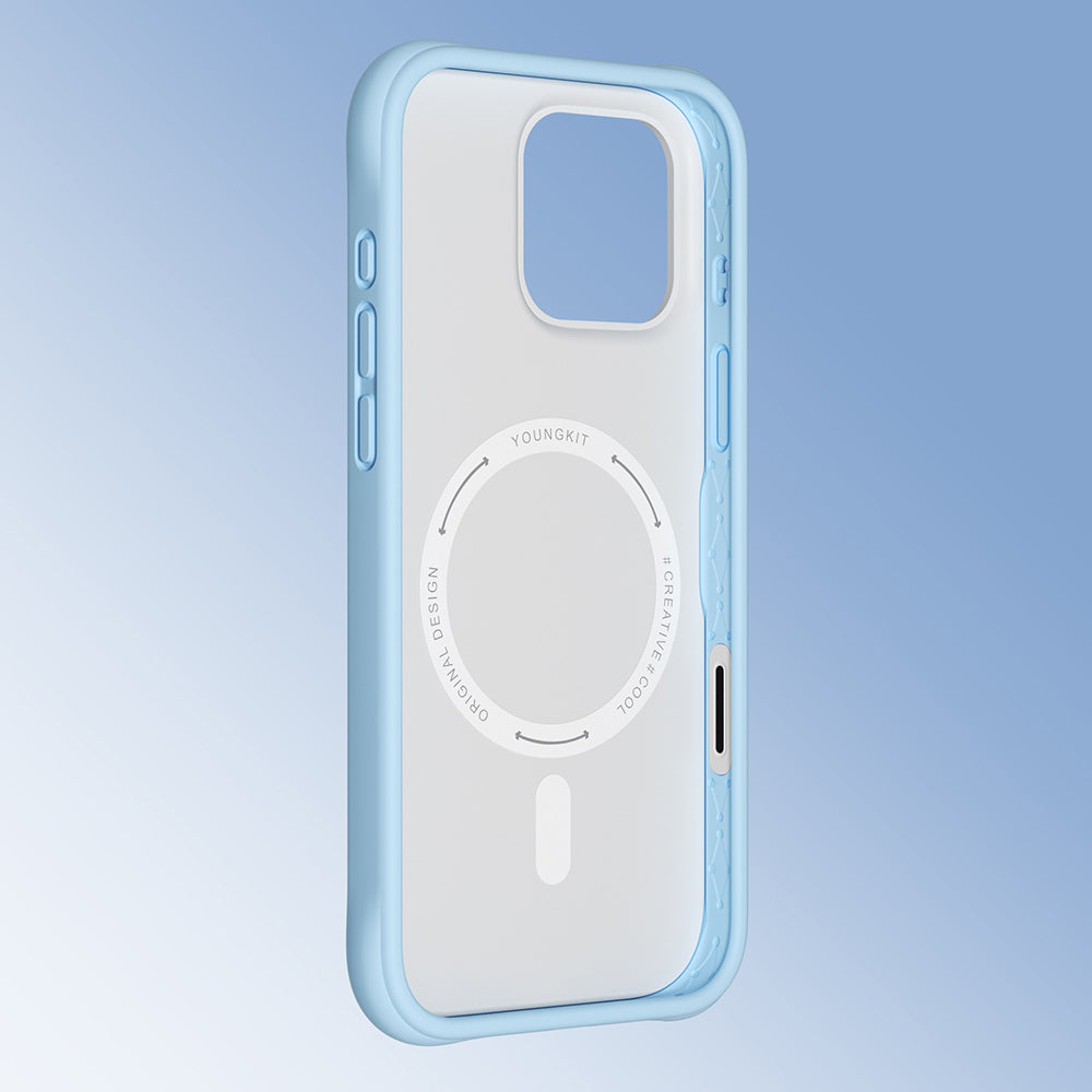 iPhone 16 Pro Uyumlu Kılıf M-safe Şarj Özellikli Youngkit Macaroon Serisi Kapak