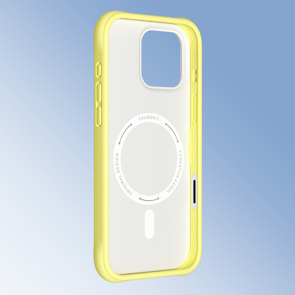 iPhone 16 Pro Uyumlu Kılıf M-safe Şarj Özellikli Youngkit Macaroon Serisi Kapak