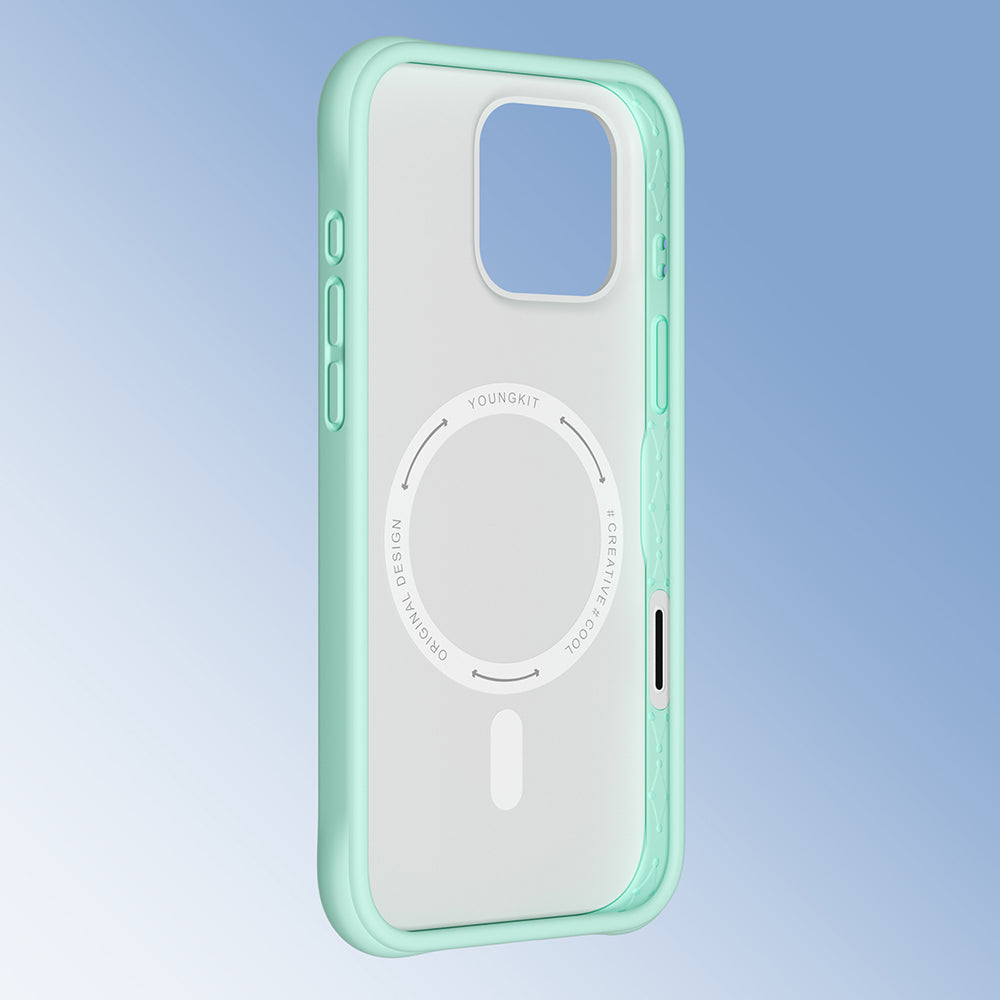 iPhone 16 Pro Uyumlu Kılıf M-safe Şarj Özellikli Youngkit Macaroon Serisi Kapak