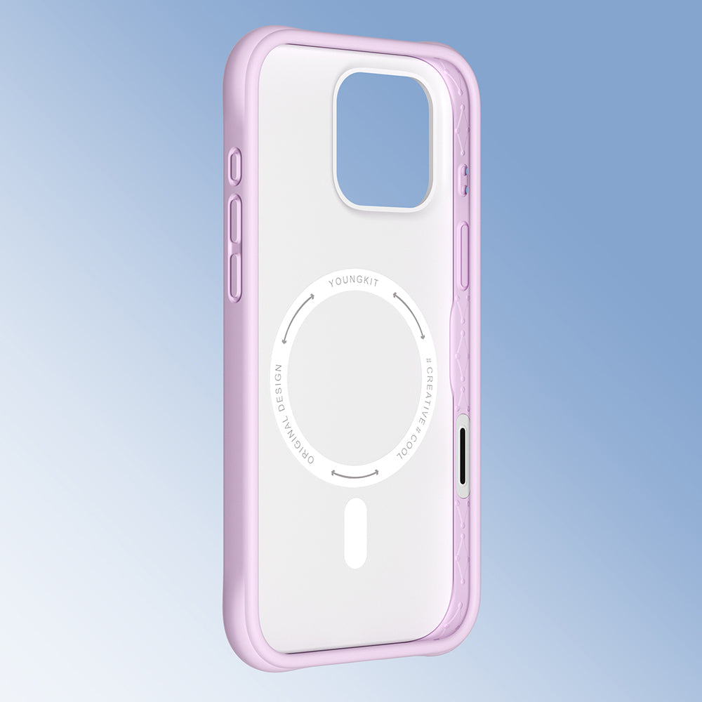 iPhone 16 Pro Uyumlu Kılıf M-safe Şarj Özellikli Youngkit Macaroon Serisi Kapak