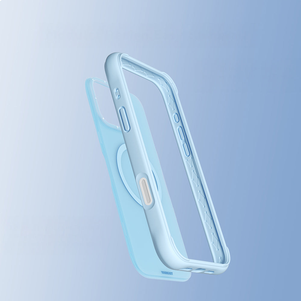 iPhone 16 Pro Uyumlu Kılıf M-safe Şarj Özellikli Youngkit Macaroon Serisi Kapak
