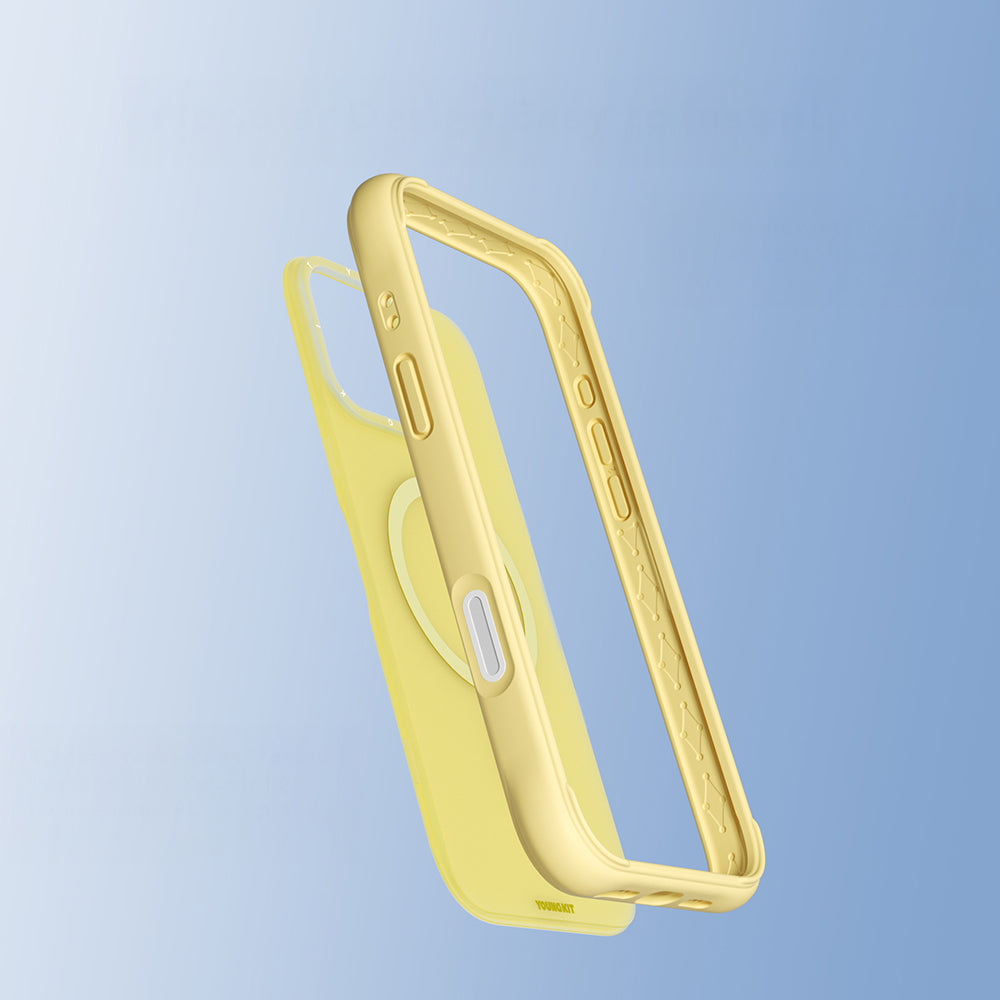 iPhone 16 Pro Uyumlu Kılıf M-safe Şarj Özellikli Youngkit Macaroon Serisi Kapak