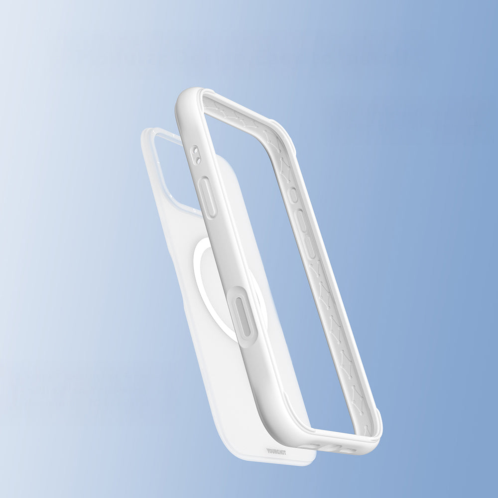 iPhone 16 Pro Uyumlu Kılıf M-safe Şarj Özellikli Youngkit Macaroon Serisi Kapak