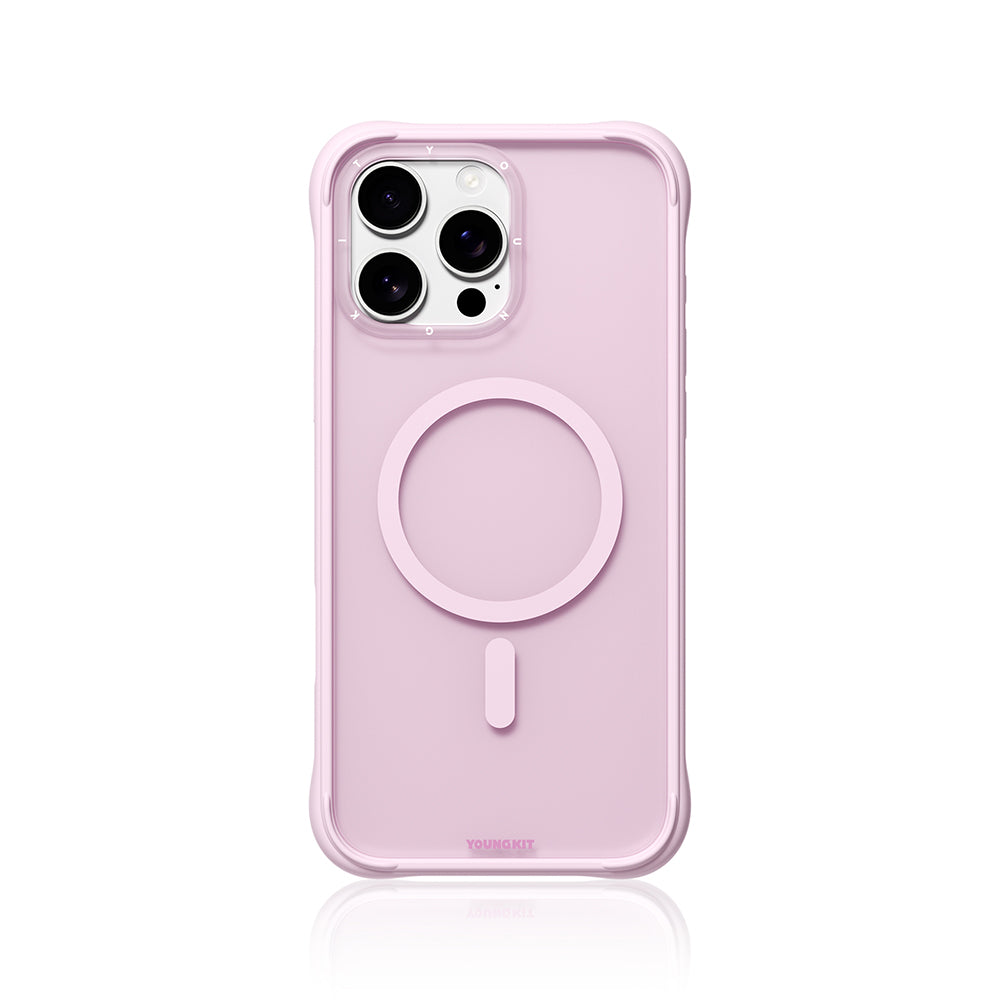 iPhone 16 Pro Uyumlu Kılıf M-safe Şarj Özellikli Youngkit Macaroon Serisi Kapak
