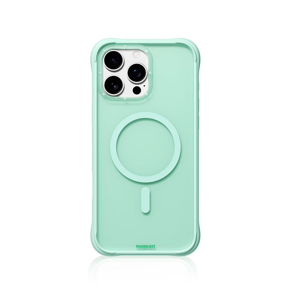 iPhone 16 Pro Uyumlu Kılıf M-safe Şarj Özellikli Youngkit Macaroon Serisi Kapak