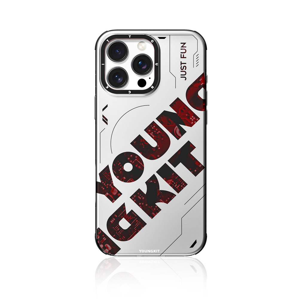 Apple iPhone 16 Pro Kılıf M-safe Şarj Özellikli Airbagli Çift Katmanlı Youngkit Future Serisi Kapak