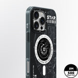 Apple iPhone 16 Pro Kılıf M-safe Şarj Özellikli Airbagli Hologram Tasarımlı Youngkit Interstellar Serisi Kapak