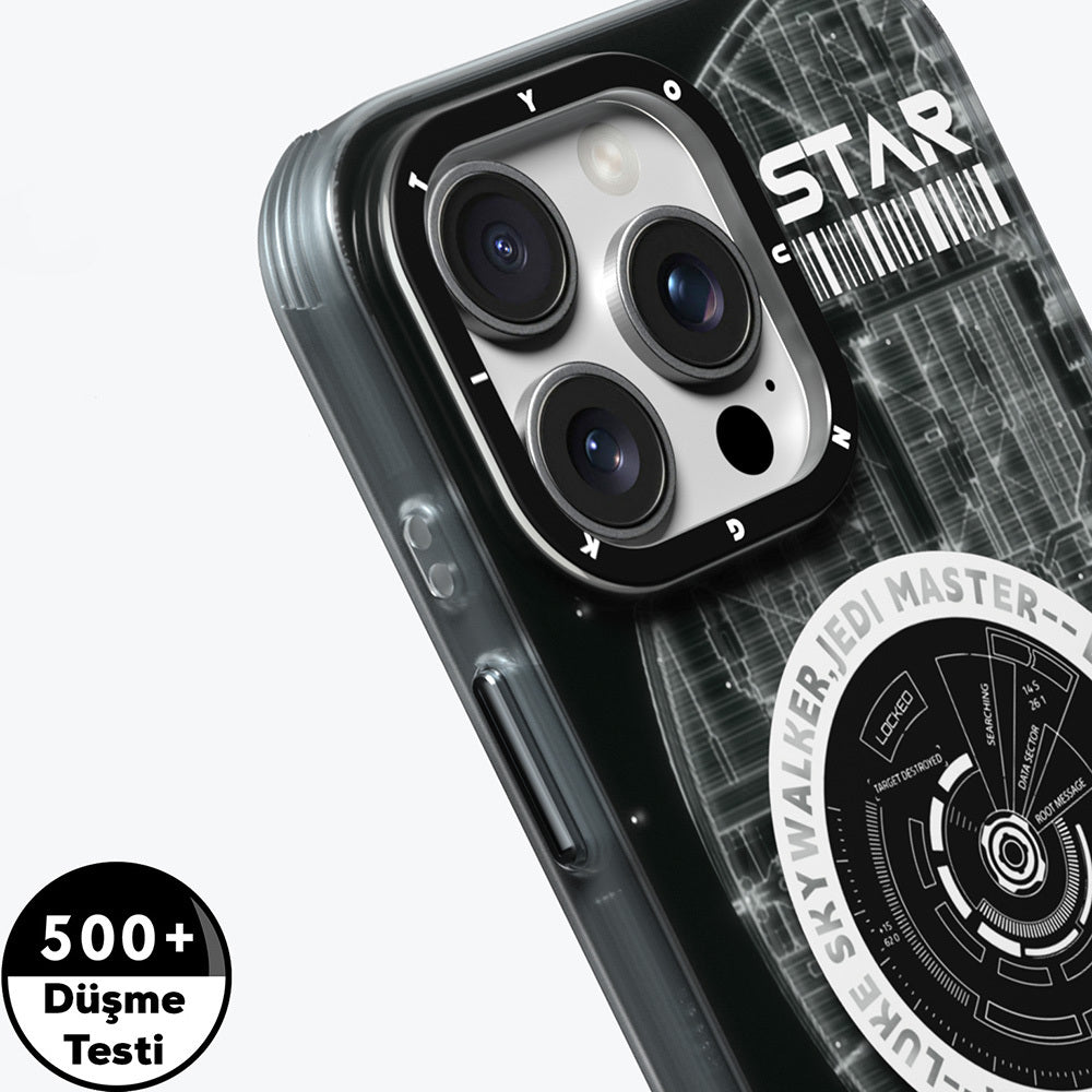Apple iPhone 16 Pro Kılıf M-safe Şarj Özellikli Airbagli Hologram Tasarımlı Youngkit Interstellar Serisi Kapak