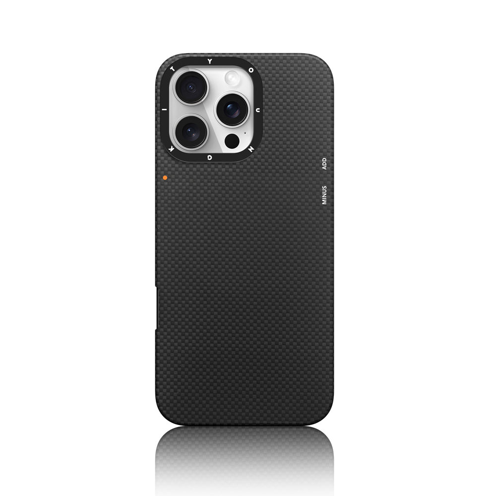 Apple iPhone 16 Pro Kılıf M-safe Şarj Özellikli Aramid Fiber Youngkit 1500D Kevlar Extreme Wing Serisi Kapak