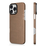 Apple iPhone 16 Pro Kılıf M-safe Şarj Özellikli Aramid Fiber Youngkit 1500D Kevlar Extreme Wing Titanyum-Gold Serisi Kapak