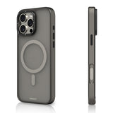 Apple iPhone 16 Pro Kılıf M-safe Şarj Özellikli Cam Arka Yüzey TPU Youngkit Gemstone Serisi Kapak