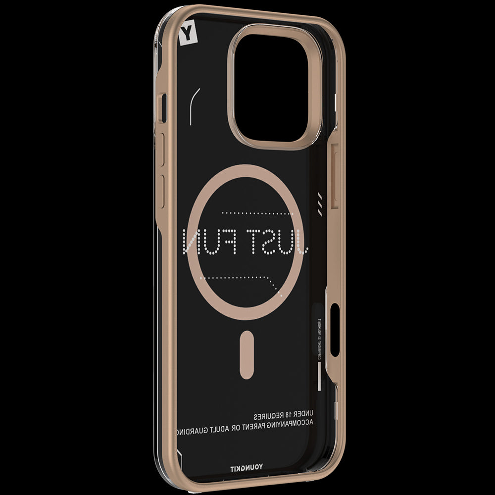 Apple iPhone 16 Pro Kılıf M-safe Şarj Özellikli Çıkarılabilir Arka Yüzeyli Youngkit Mecha Kapak