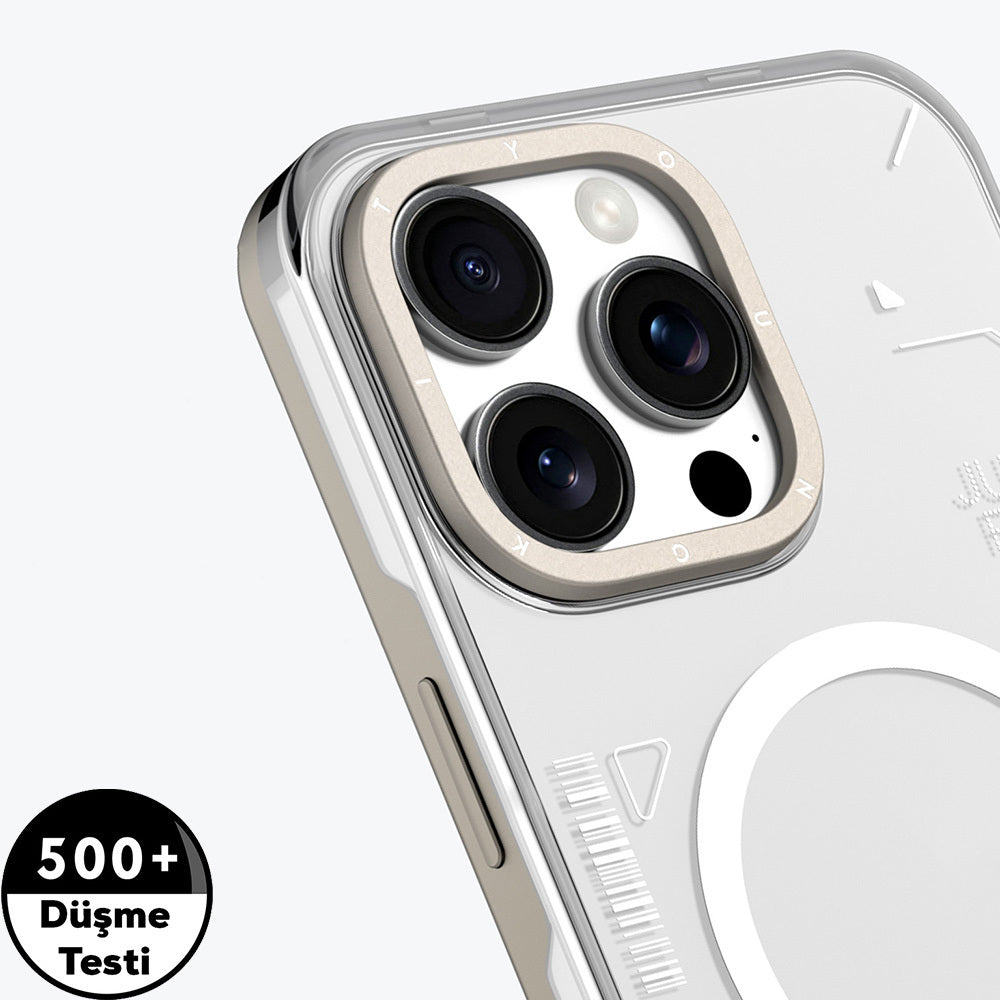 Apple iPhone 16 Pro Kılıf M-safe Şarj Özellikli Çıkarılabilir Arka Yüzeyli Youngkit Mecha Kapak