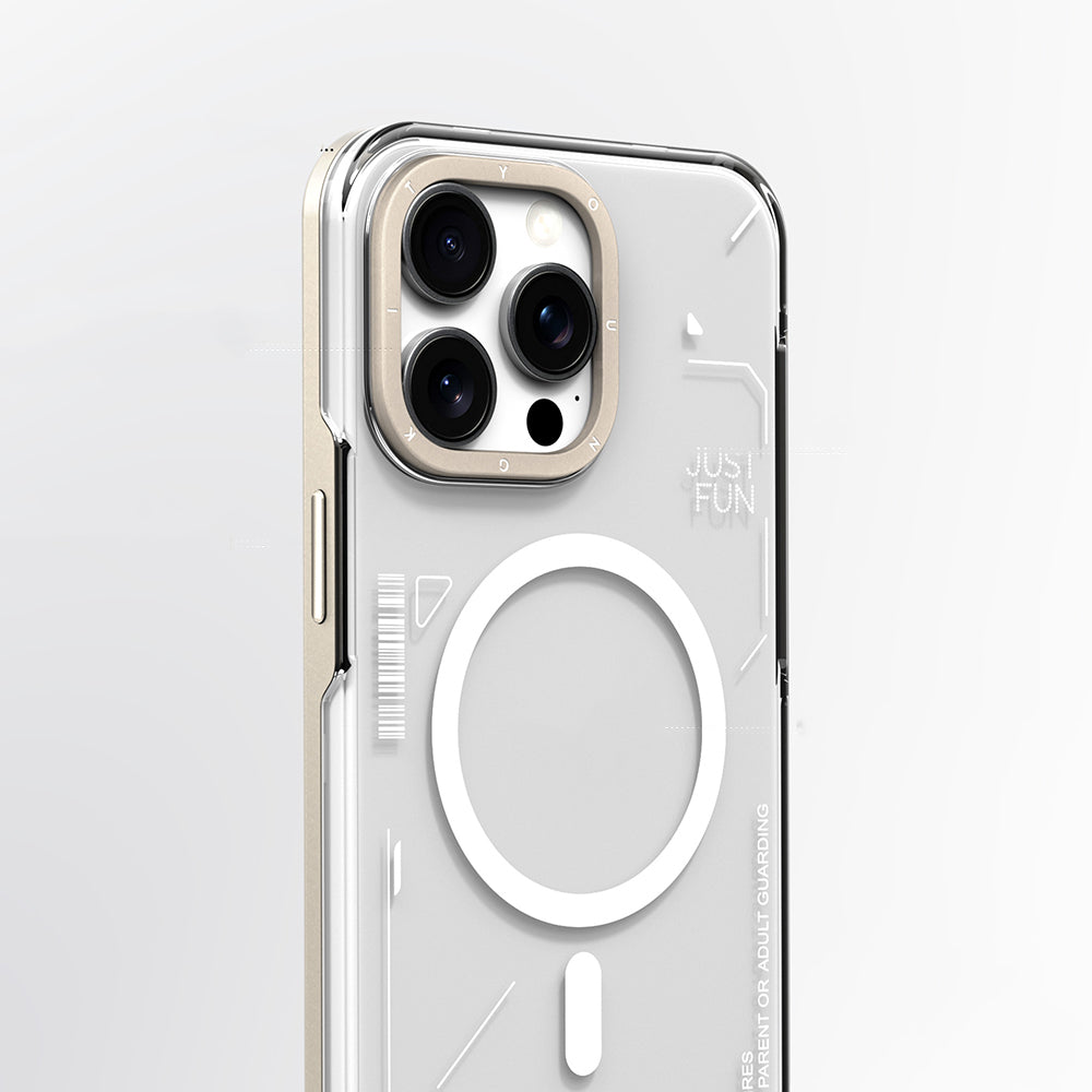 Apple iPhone 16 Pro Kılıf M-safe Şarj Özellikli Çıkarılabilir Arka Yüzeyli Youngkit Mecha Kapak