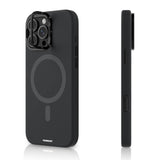 Apple iPhone 16 Pro Kılıf M-safe Şarj Özellikli Kamera Standlı Youngkit Bitty Cream Kapak