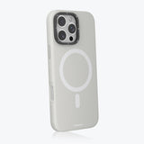 Apple iPhone 16 Pro Kılıf M-safe Şarj Özellikli Kamera Standlı Youngkit Bitty Cream Kapak