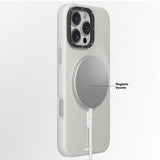 Apple iPhone 16 Pro Kılıf M-safe Şarj Özellikli Kamera Standlı Youngkit Bitty Cream Kapak