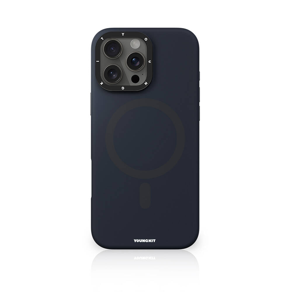 Apple iPhone 16 Pro Kılıf M-safe Şarj Özellikli Kamera Standlı Youngkit Bitty Cream Kapak
