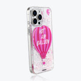 Apple iPhone 16 Pro Kılıf M-safe Şarj Özellikli Parlak Kumlu Sıvılı Youngkit Pink Dream Quicksand Serisi Kapak