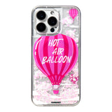 Apple iPhone 16 Pro Kılıf M-safe Şarj Özellikli Parlak Kumlu Sıvılı Youngkit Pink Dream Quicksand Serisi Kapak