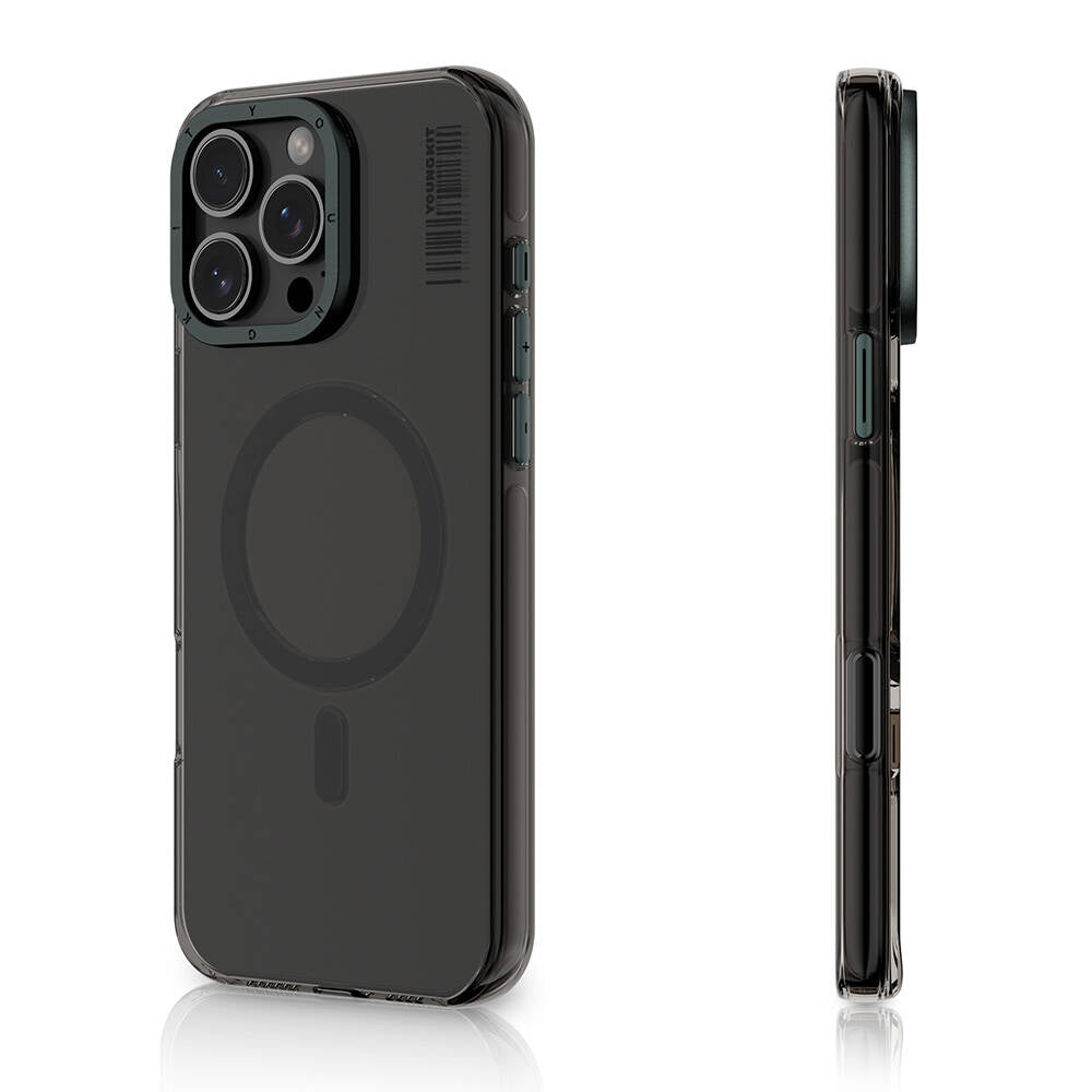 Apple iPhone 16 Pro Kılıf M-safe Şarj Özellikli Şeffaf Youngkit Crystal Shield Serisi Kapak