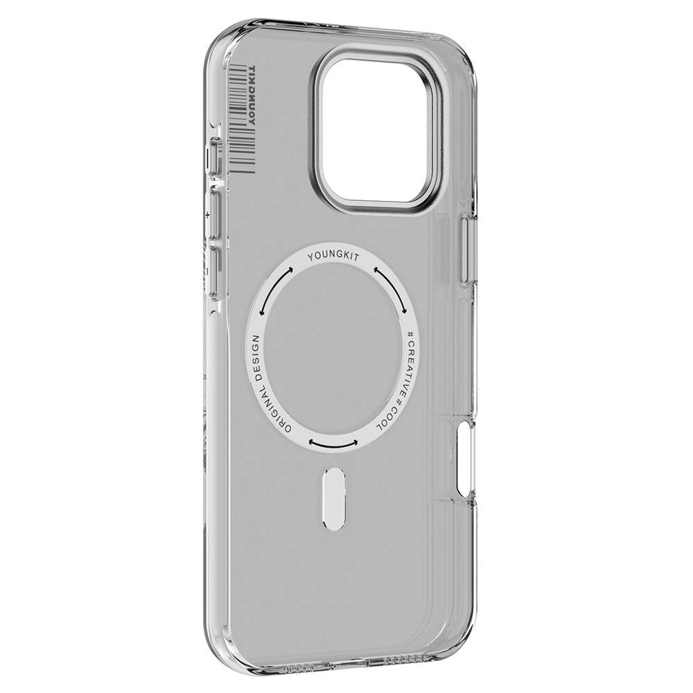 Apple iPhone 16 Pro Kılıf M-safe Şarj Özellikli Şeffaf Youngkit Crystal Shield Serisi Kapak