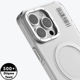 Apple iPhone 16 Pro Kılıf M-safe Şarj Özellikli Şeffaf Youngkit Crystal Shield Serisi Kapak