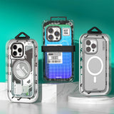 Apple iPhone 16 Pro Kılıf M-safe Şarj Özellikli Şeffaf Youngkit Crystal Shield Serisi Kapak