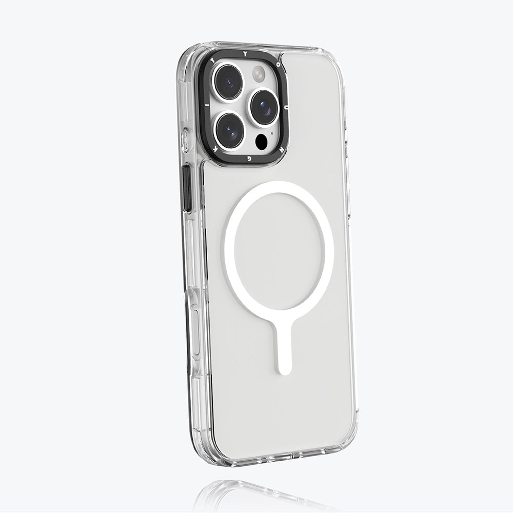 Apple iPhone 16 Pro Kılıf M-safe Şarj Özellikli YoungKit Crystal Color Serisi Kapak