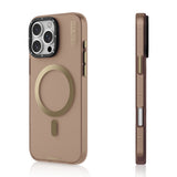 Apple iPhone 16 Pro Kılıf M-safe Şarj Özellikli Youngkit Hidden Sand Serisi Kapak