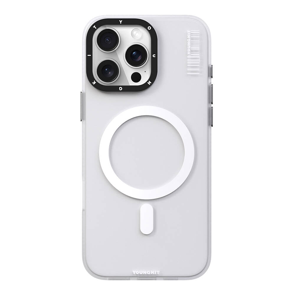 Apple iPhone 16 Pro Kılıf M-safe Şarj Özellikli Youngkit Hidden Sand Serisi Kapak