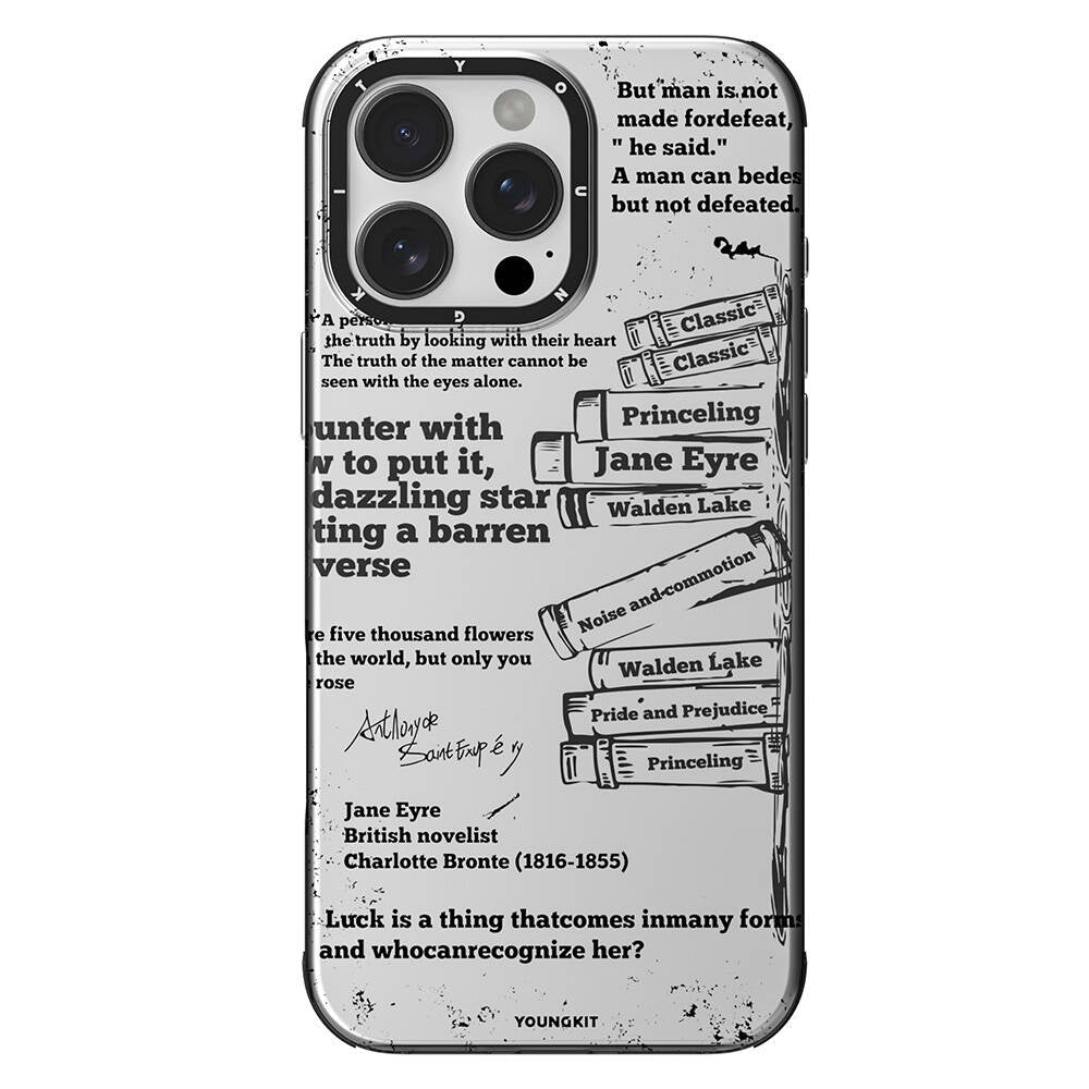 Apple iPhone 16 Pro Kılıf M-safe Şarj Özellikli Youngkit Literary Serisi Classic Kapak
