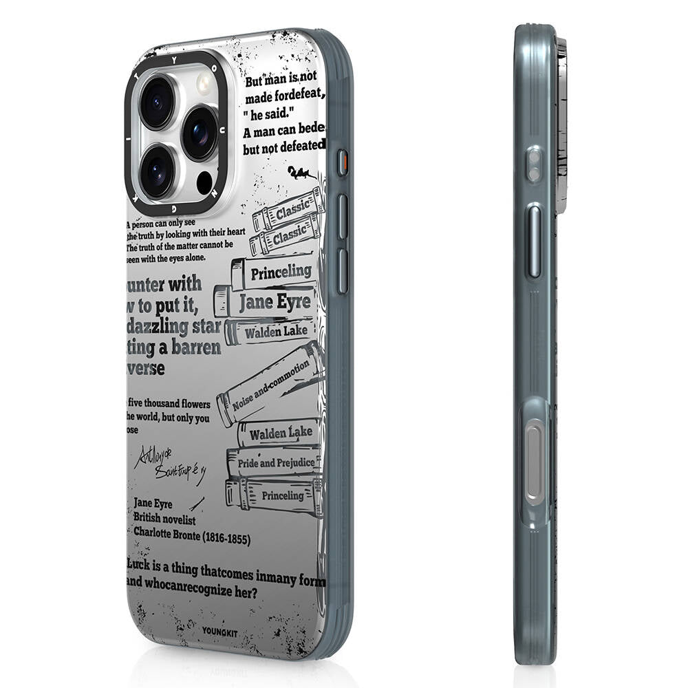 Apple iPhone 16 Pro Kılıf M-safe Şarj Özellikli Youngkit Literary Serisi Classic Kapak