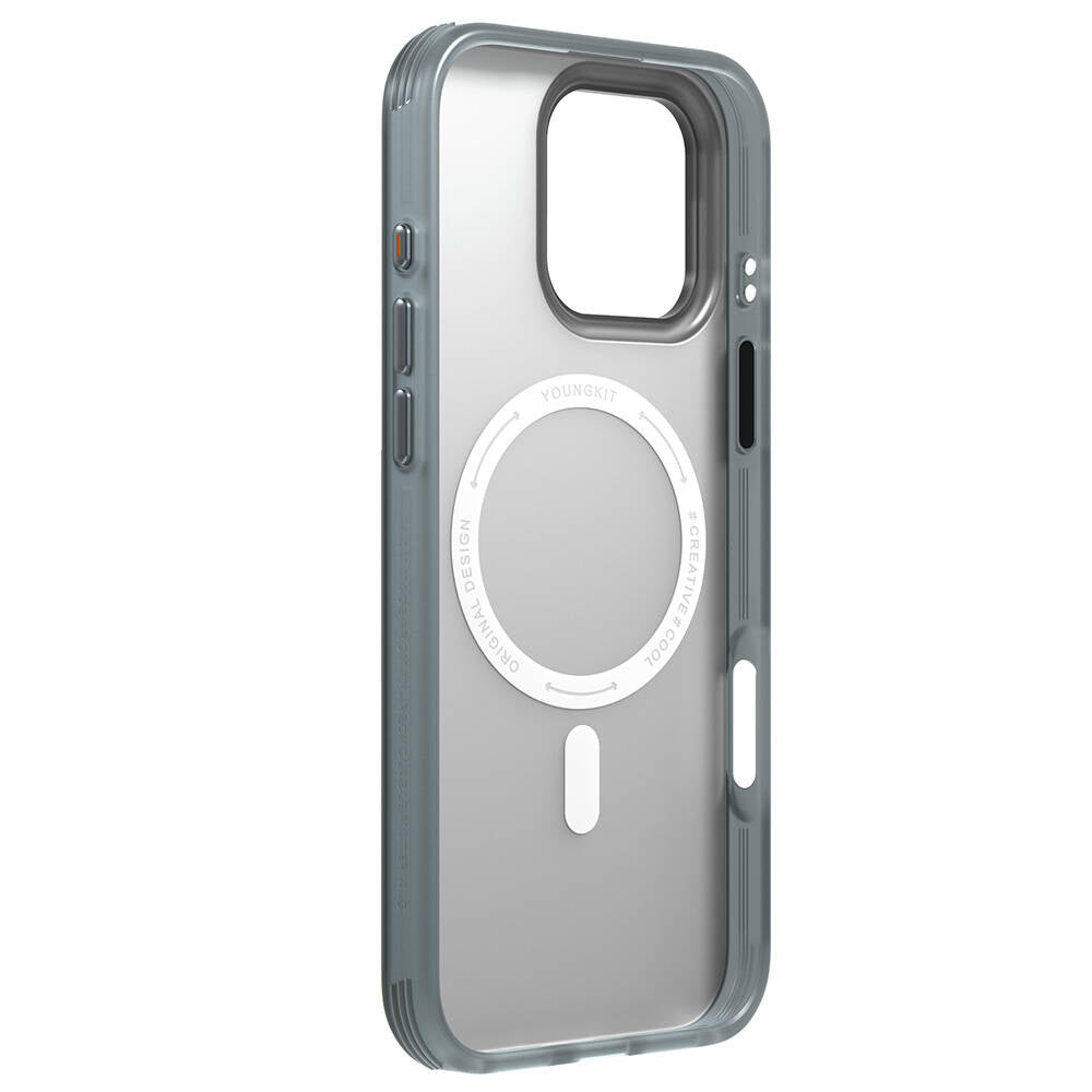 Apple iPhone 16 Pro Kılıf M-safe Şarj Özellikli Youngkit Literary Serisi Retro Magz Kapak