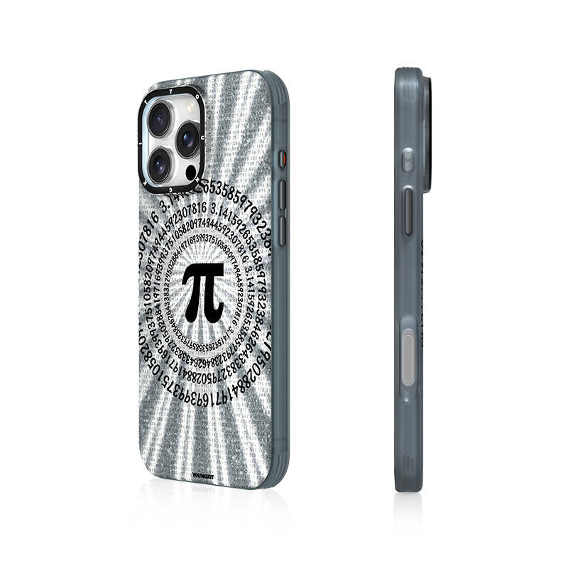 Apple iPhone 16 Pro Kılıf M-safe Şarj Özellikli Youngkit Mathematical Serisi Kapak