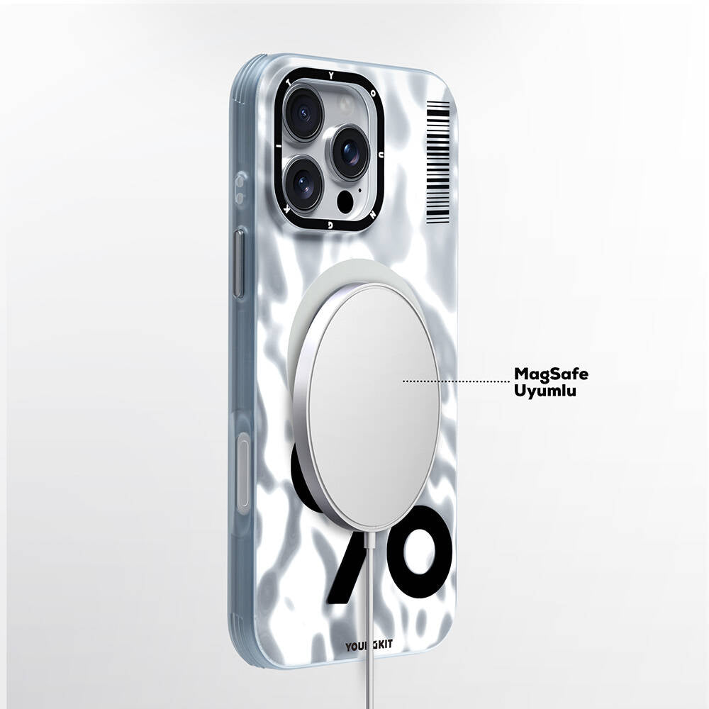 Apple iPhone 16 Pro Kılıf M-safe Şarj Özellikli Youngkit Mathematical Serisi Kapak
