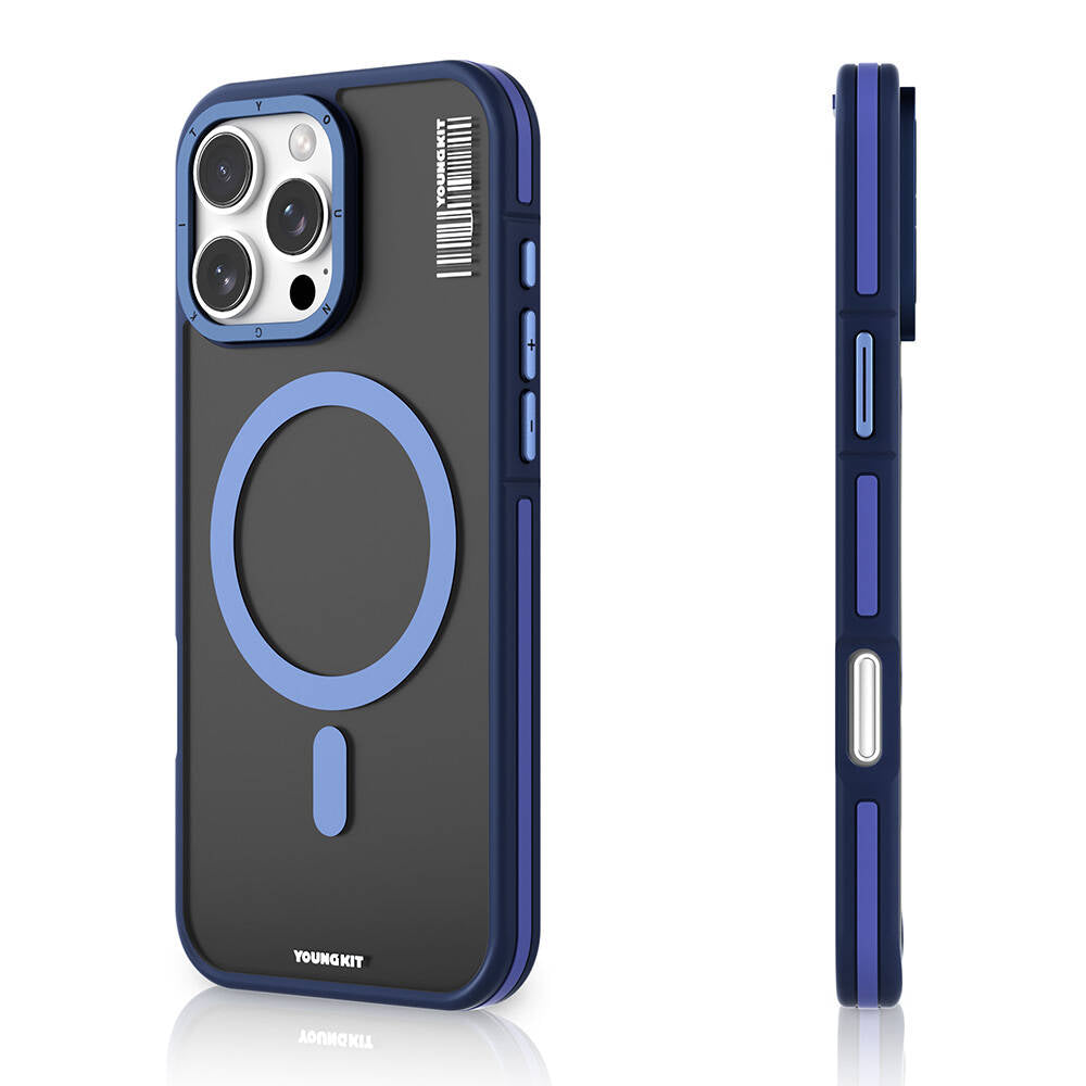 Apple iPhone 16 Pro Kılıf M-safe Şarj Özellikli Youngkit Rock Sand Serisi Kapak