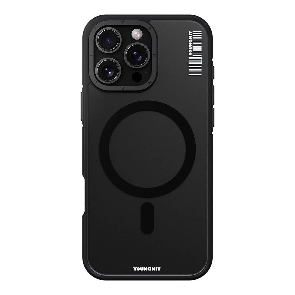 Apple iPhone 16 Pro Kılıf M-safe Şarj Özellikli Youngkit Rock Sand Serisi Kapak
