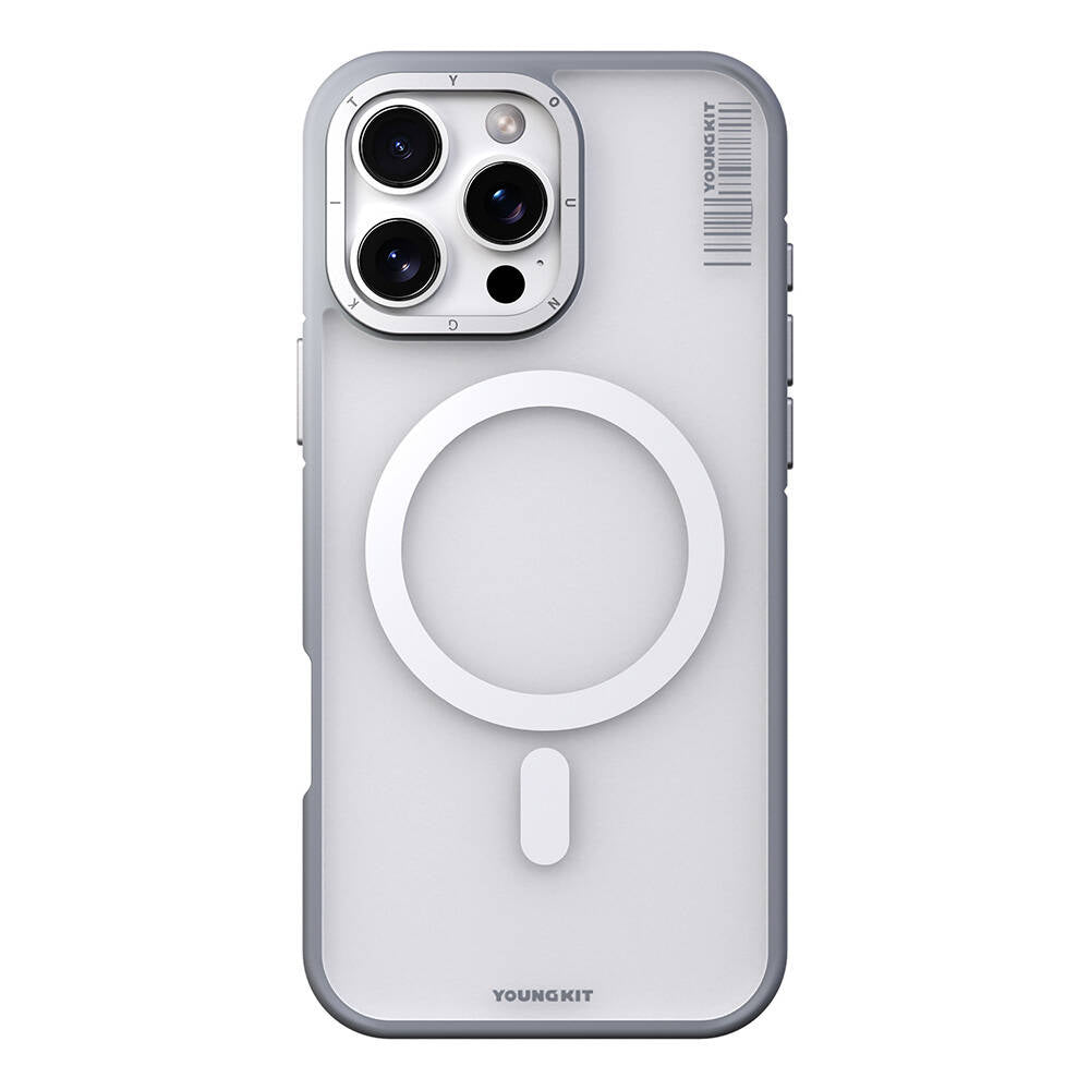Apple iPhone 16 Pro Kılıf M-safe Şarj Özellikli Youngkit Rock Sand Serisi Kapak