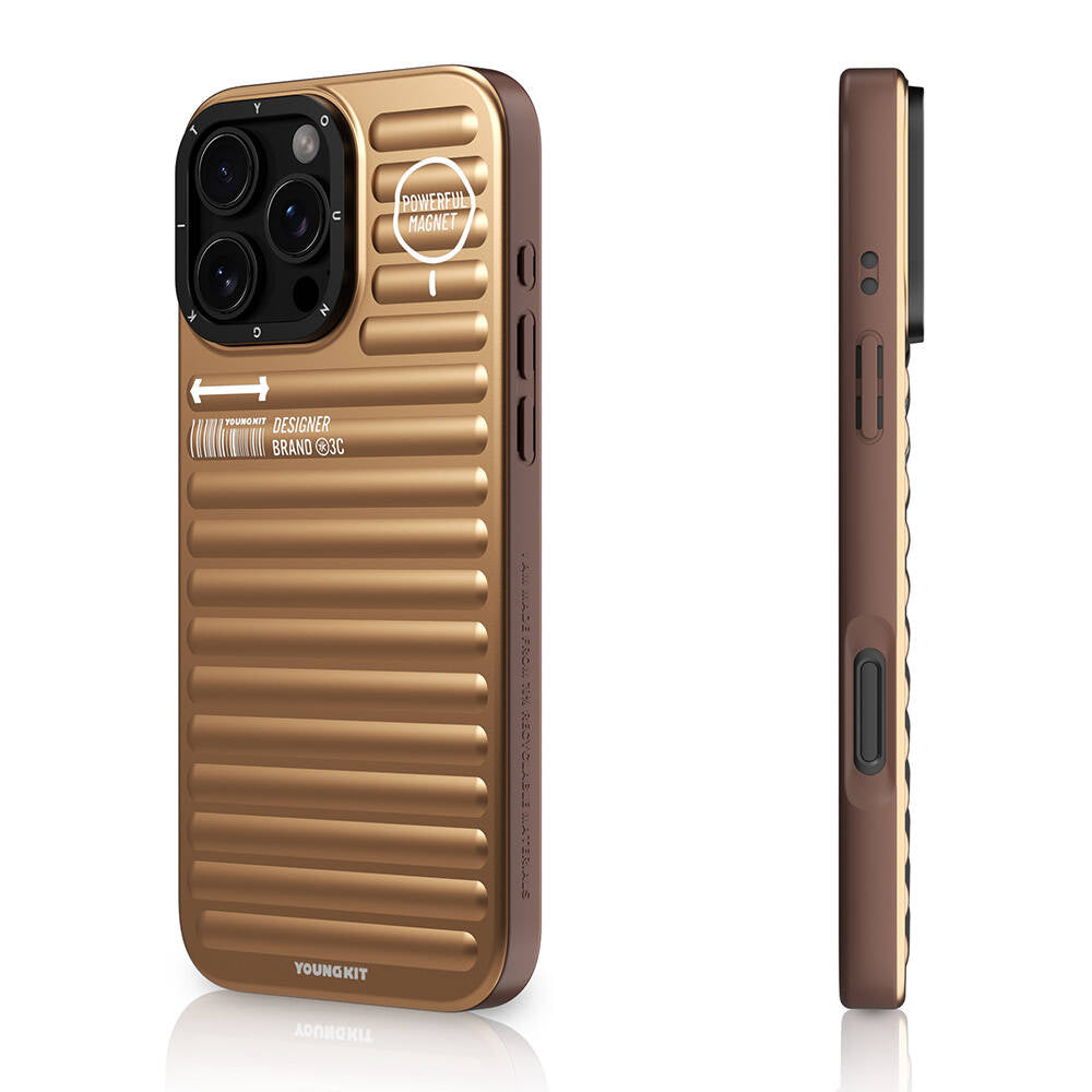 Apple iPhone 16 Pro M-safe Şarj Özellikli Kılıf Mat Renkli Tasarım Youngkit Original Serisi Kapak