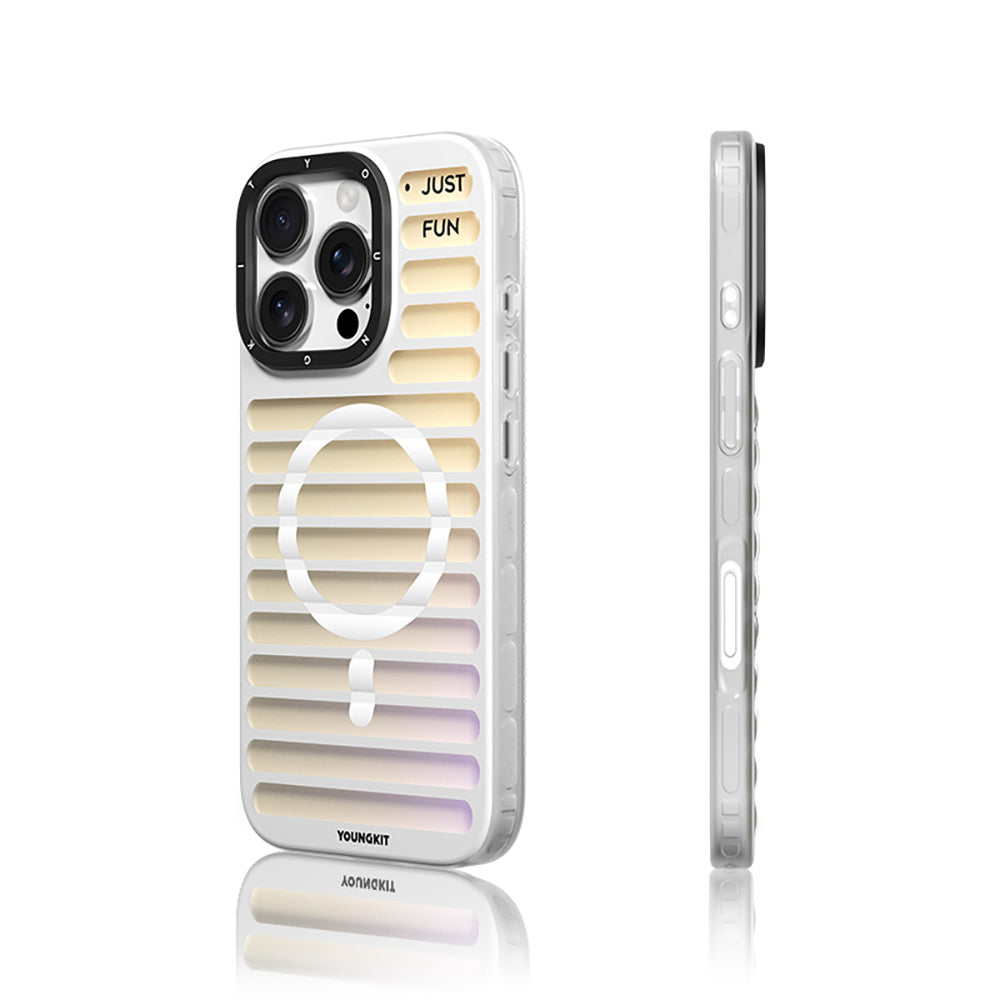 Apple iPhone 16 Pro Kılıf Magsafe Şarj Özellikli Youngkit Geek Serisi Kapak