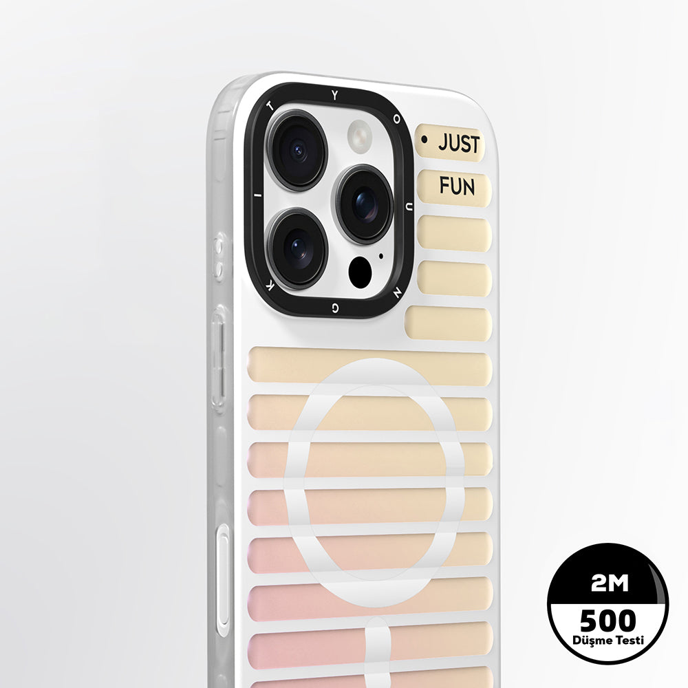 Apple iPhone 16 Pro Kılıf Magsafe Şarj Özellikli Youngkit Geek Serisi Kapak