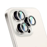 iPhone 16 Pro Max Uyumlu CaseWorld Alloy Serisi Oleofobik Anti Reflective Kamera Lens Koruyucu Gümüş
