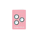 iPhone 16 Pro Max Uyumlu CaseWorld Alloy Sparkling Diamond Serisi Taşlı Lens Koruyucu Pembe