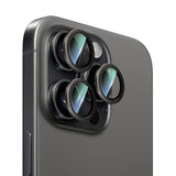 iPhone 16 Pro Max Uyumlu CaseWorld Alloy Two-Color Serisi Lens Koruyucu Siyah