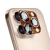 iPhone 16 Pro Max Uyumlu CaseWorld Crystal Color Serisi Full Kamera Lens Koruyucu Kahverengi