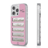 iPhone 16 Pro Max Kılıf Aynalı ve Boncuklu Tasarım Youngkit Jump Serisi Kapak Pembe