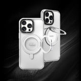 iPhone 16 Pro Max Uyumlu Kılıf M-safeli Standlı Aksiyon Butonlu Youngkit Pivot Serisi Kapak Şeffaf